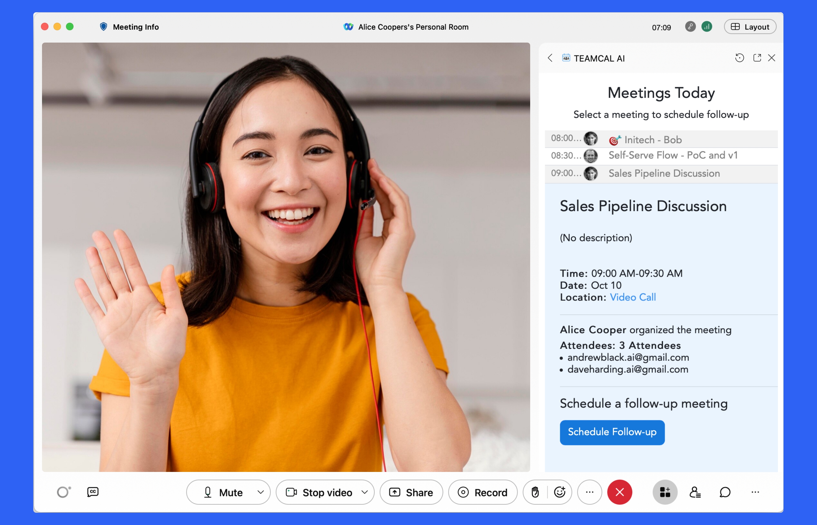 Introducing TEAMCAL AI in Cisco Webex