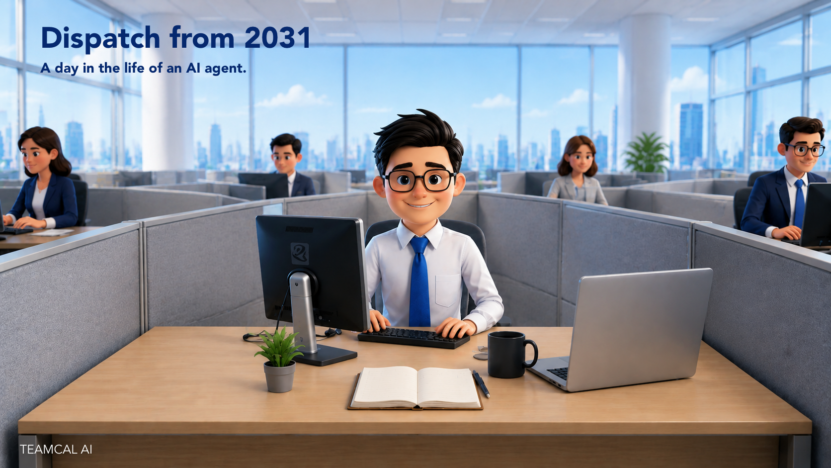image of Dispatch from 2031: a day in the life of an AI agent.